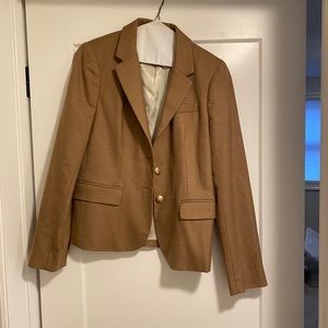 JCrew women’s tan schoolboy blazer